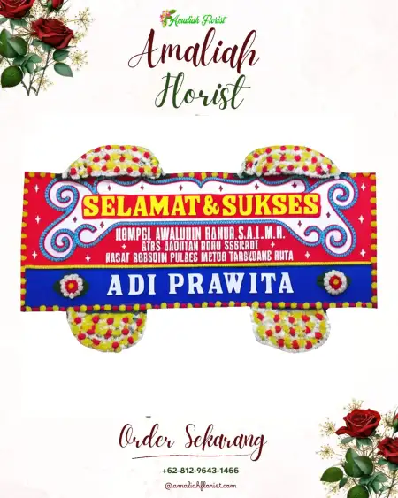 Papan Bunga Ucapan Selamat Mestong